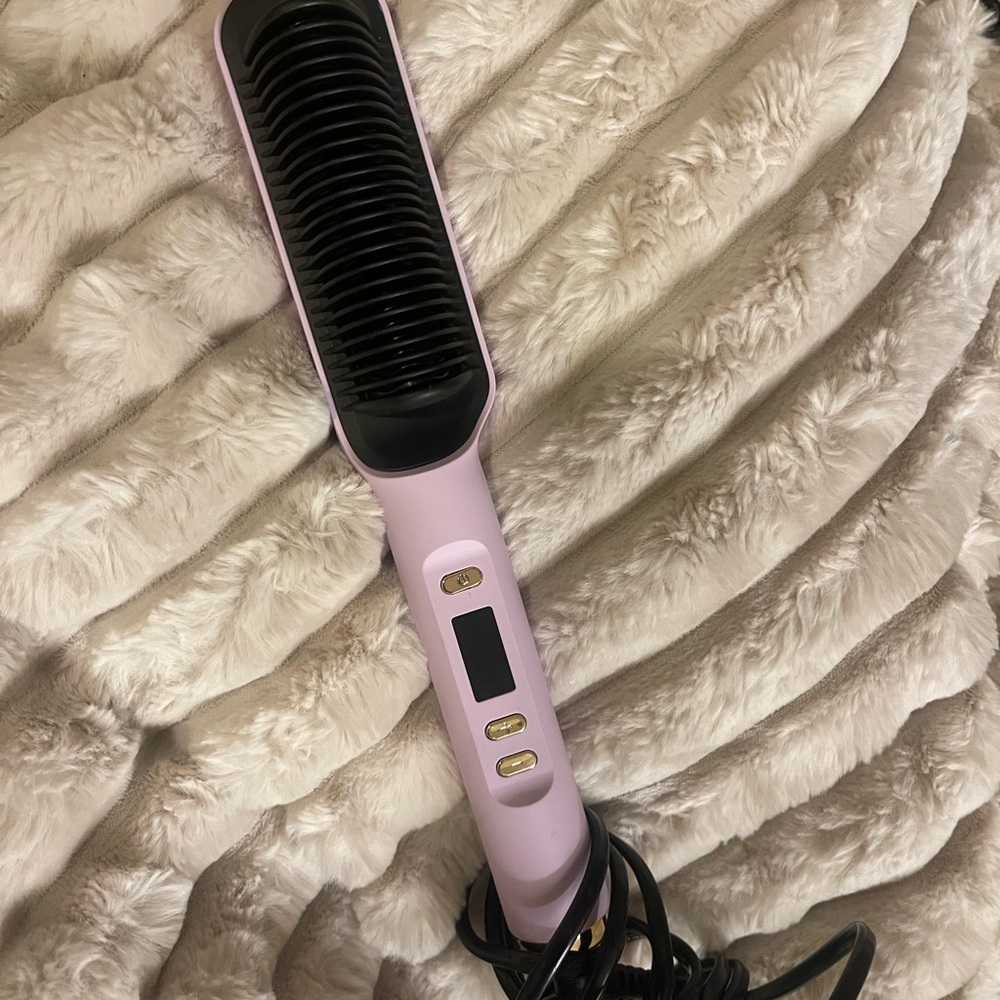 Purple Hair Straightening Brush